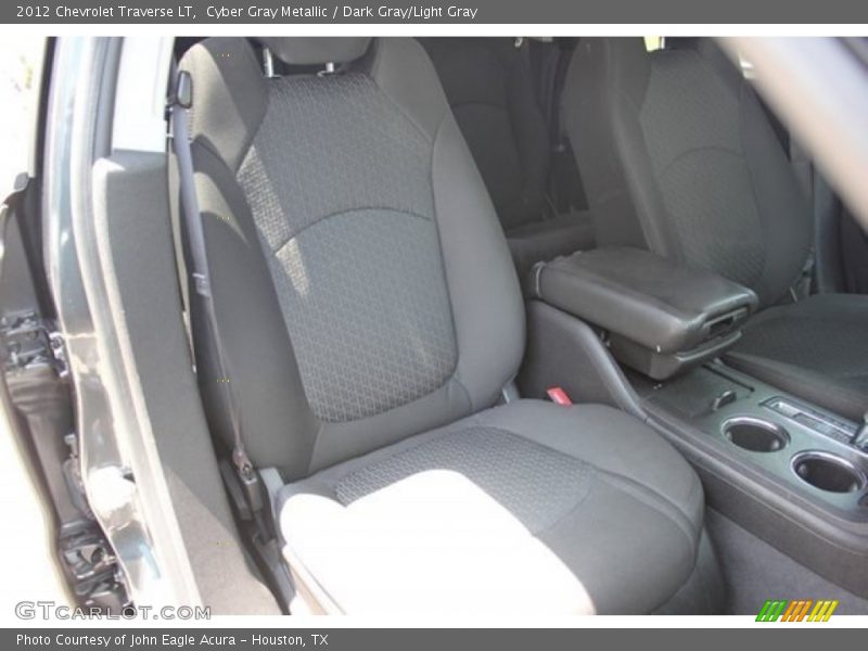 Cyber Gray Metallic / Dark Gray/Light Gray 2012 Chevrolet Traverse LT