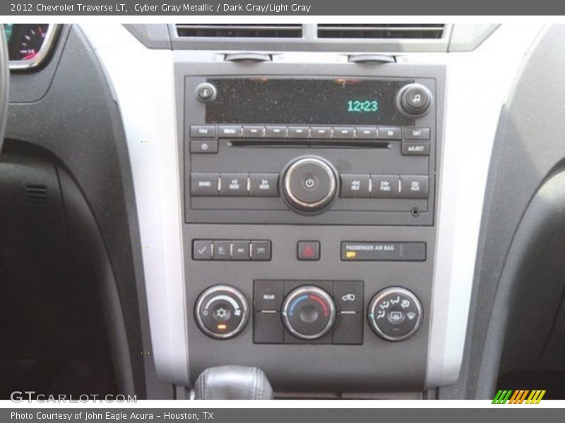 Cyber Gray Metallic / Dark Gray/Light Gray 2012 Chevrolet Traverse LT