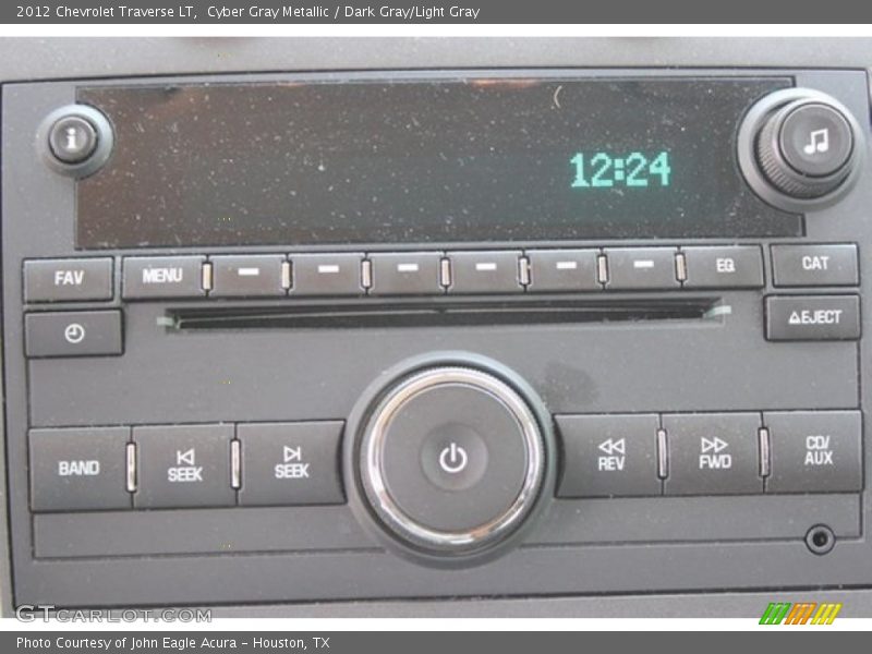 Cyber Gray Metallic / Dark Gray/Light Gray 2012 Chevrolet Traverse LT