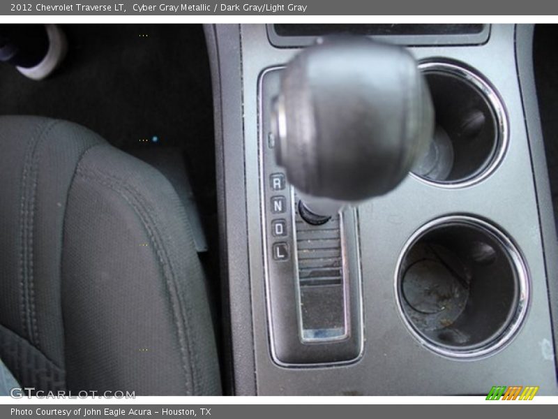 Cyber Gray Metallic / Dark Gray/Light Gray 2012 Chevrolet Traverse LT