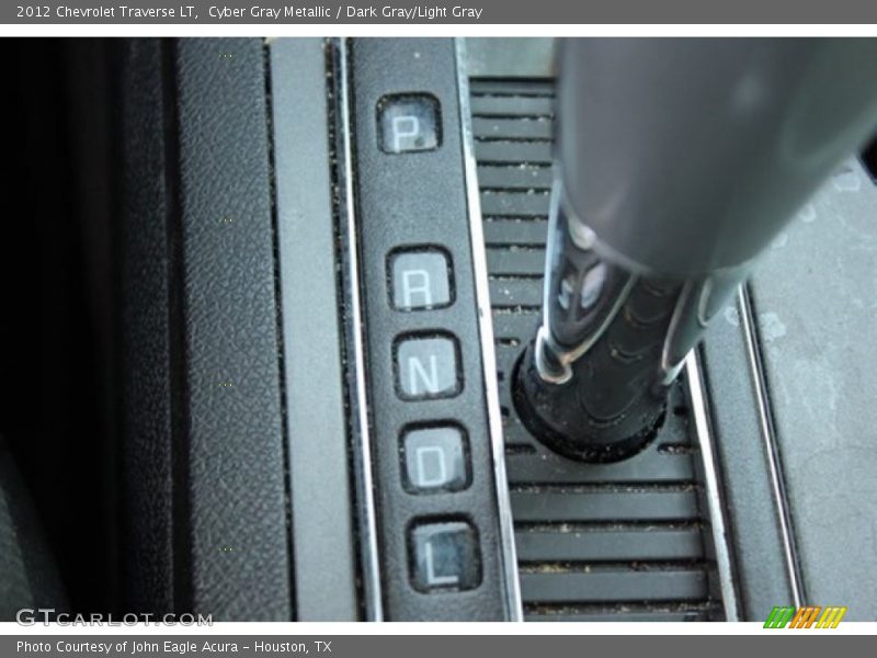Cyber Gray Metallic / Dark Gray/Light Gray 2012 Chevrolet Traverse LT