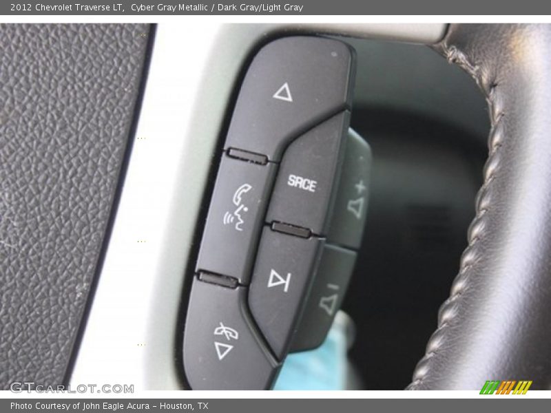 Cyber Gray Metallic / Dark Gray/Light Gray 2012 Chevrolet Traverse LT