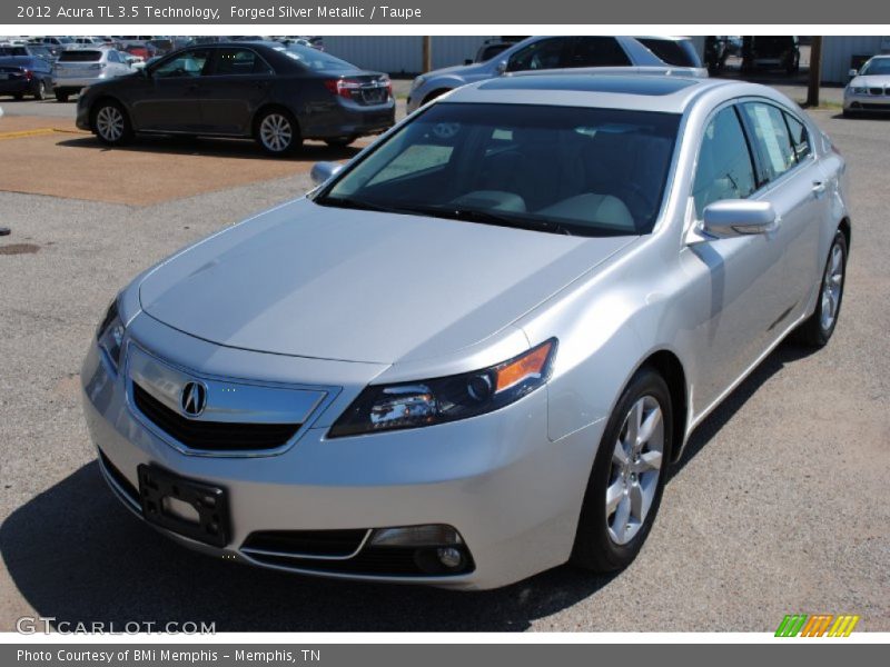 Forged Silver Metallic / Taupe 2012 Acura TL 3.5 Technology
