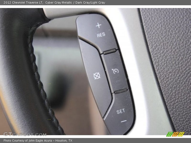 Cyber Gray Metallic / Dark Gray/Light Gray 2012 Chevrolet Traverse LT