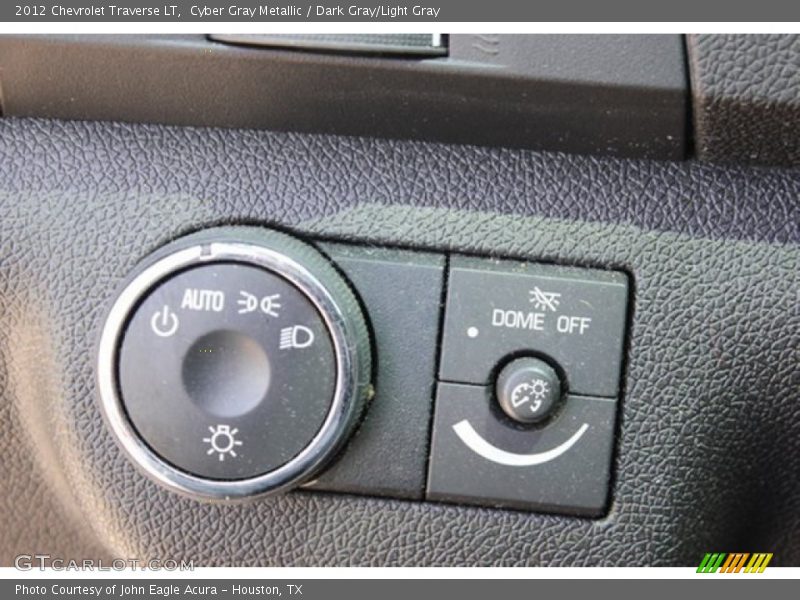 Cyber Gray Metallic / Dark Gray/Light Gray 2012 Chevrolet Traverse LT