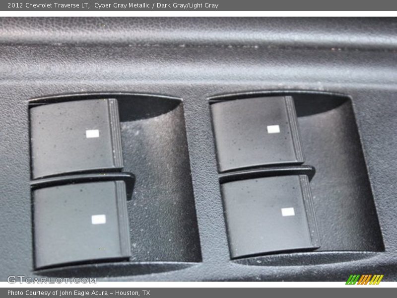 Cyber Gray Metallic / Dark Gray/Light Gray 2012 Chevrolet Traverse LT