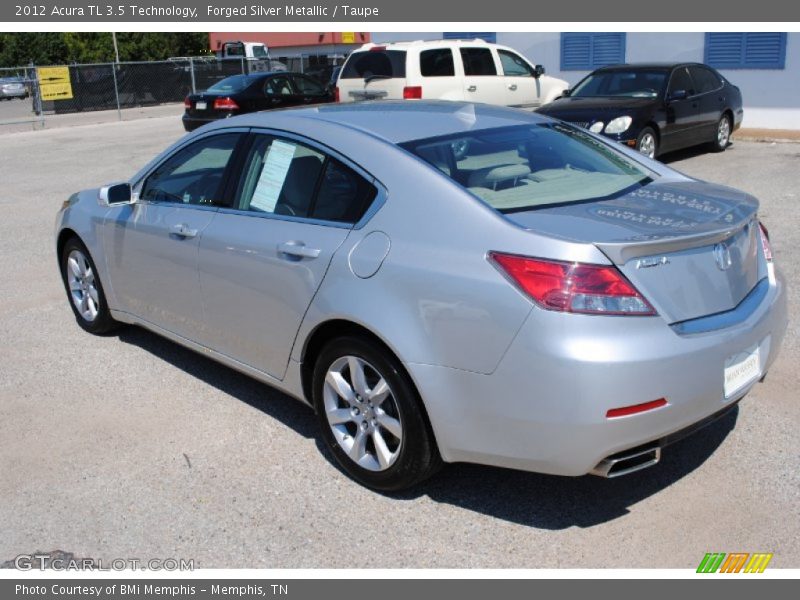 Forged Silver Metallic / Taupe 2012 Acura TL 3.5 Technology