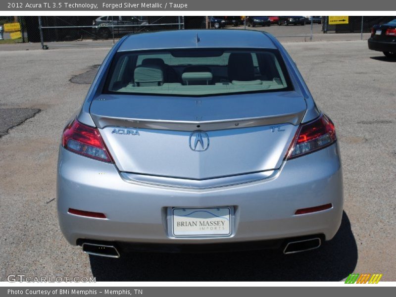 Forged Silver Metallic / Taupe 2012 Acura TL 3.5 Technology