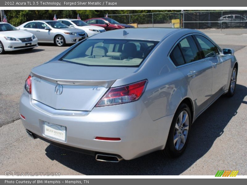 Forged Silver Metallic / Taupe 2012 Acura TL 3.5 Technology