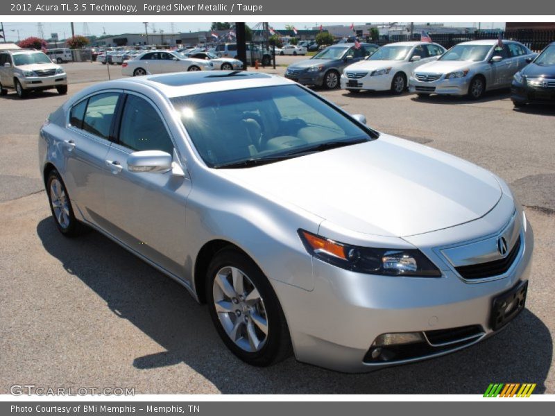 Forged Silver Metallic / Taupe 2012 Acura TL 3.5 Technology
