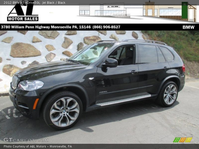 Jet Black / Black 2012 BMW X5 xDrive50i