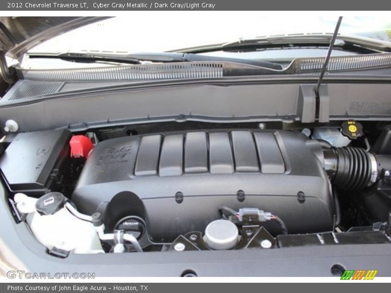 Cyber Gray Metallic / Dark Gray/Light Gray 2012 Chevrolet Traverse LT