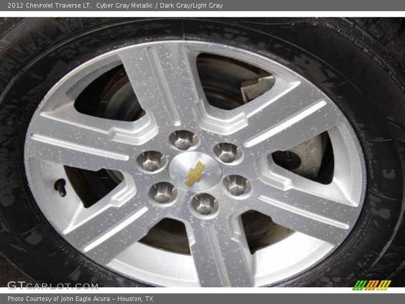 Cyber Gray Metallic / Dark Gray/Light Gray 2012 Chevrolet Traverse LT