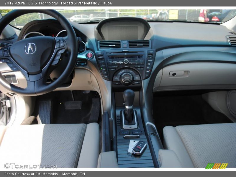 Forged Silver Metallic / Taupe 2012 Acura TL 3.5 Technology
