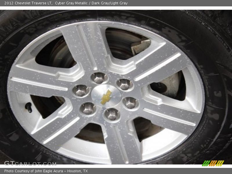 Cyber Gray Metallic / Dark Gray/Light Gray 2012 Chevrolet Traverse LT