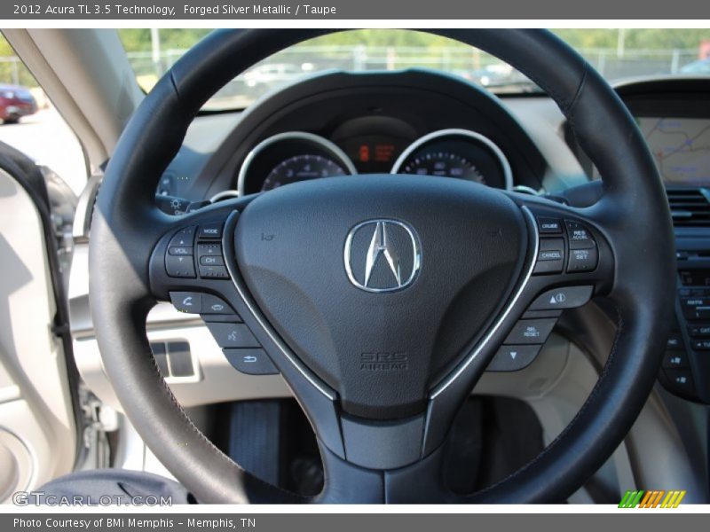 Forged Silver Metallic / Taupe 2012 Acura TL 3.5 Technology