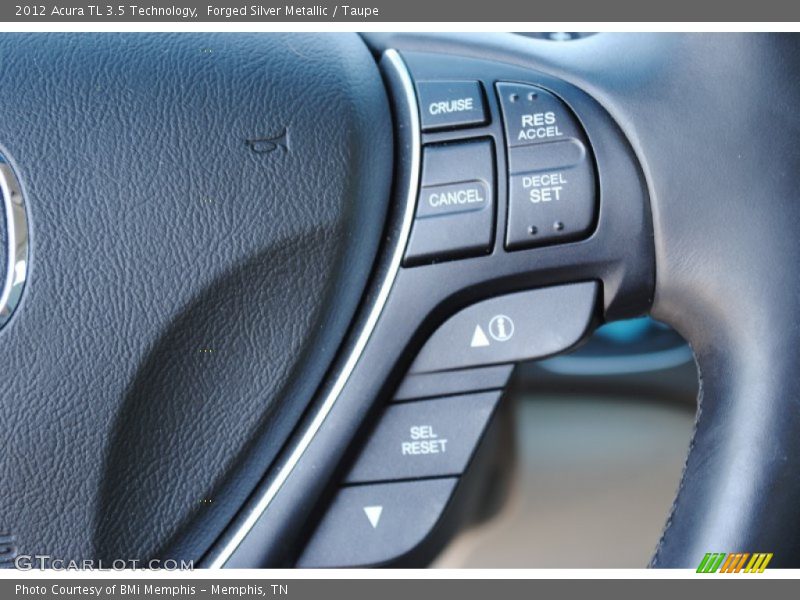 Forged Silver Metallic / Taupe 2012 Acura TL 3.5 Technology