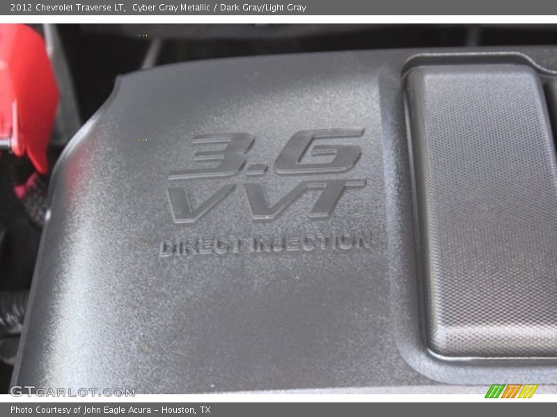Cyber Gray Metallic / Dark Gray/Light Gray 2012 Chevrolet Traverse LT