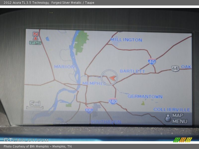 Forged Silver Metallic / Taupe 2012 Acura TL 3.5 Technology