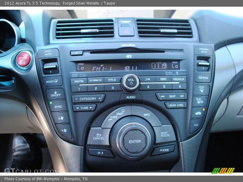 Forged Silver Metallic / Taupe 2012 Acura TL 3.5 Technology
