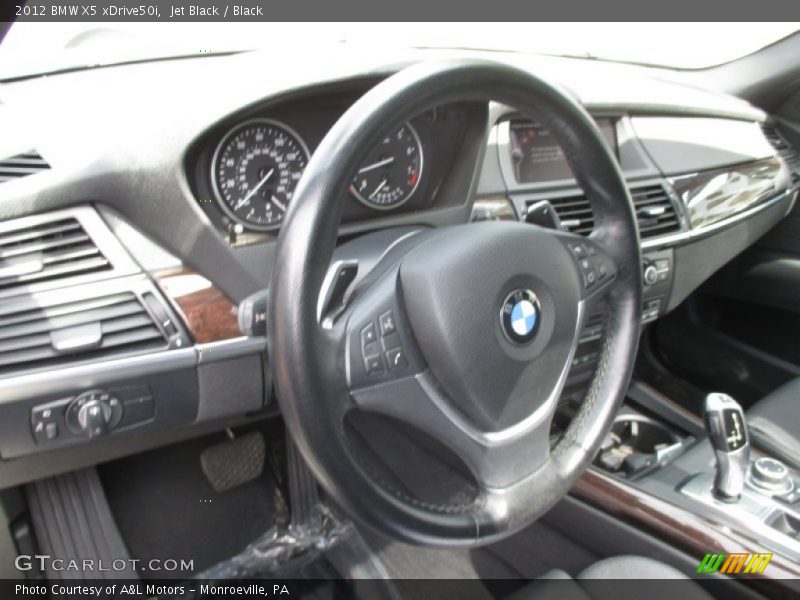 Jet Black / Black 2012 BMW X5 xDrive50i