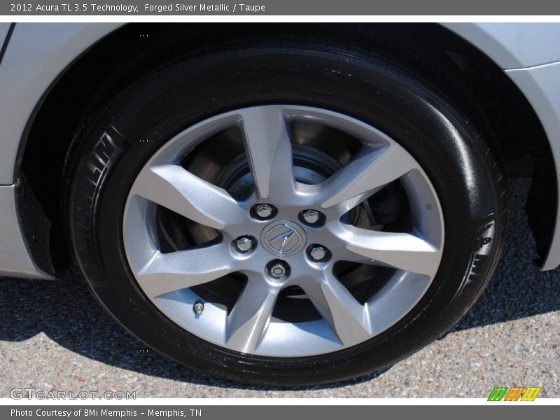 Forged Silver Metallic / Taupe 2012 Acura TL 3.5 Technology