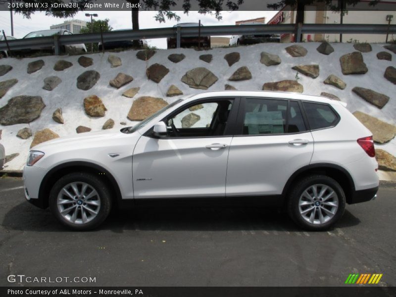 Alpine White / Black 2016 BMW X3 xDrive28i