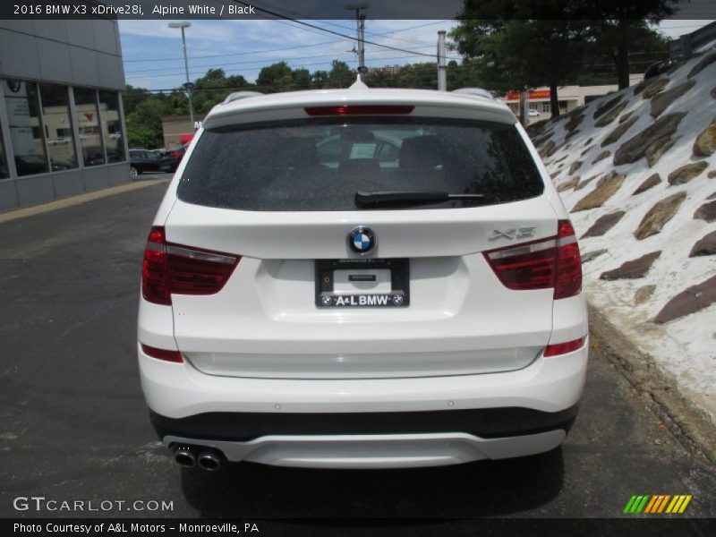 Alpine White / Black 2016 BMW X3 xDrive28i