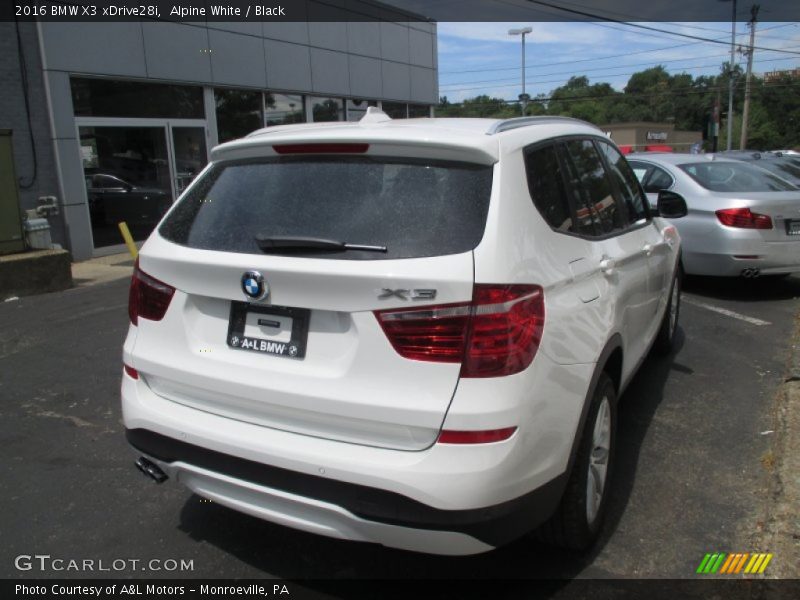 Alpine White / Black 2016 BMW X3 xDrive28i