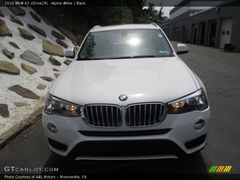 Alpine White / Black 2016 BMW X3 xDrive28i