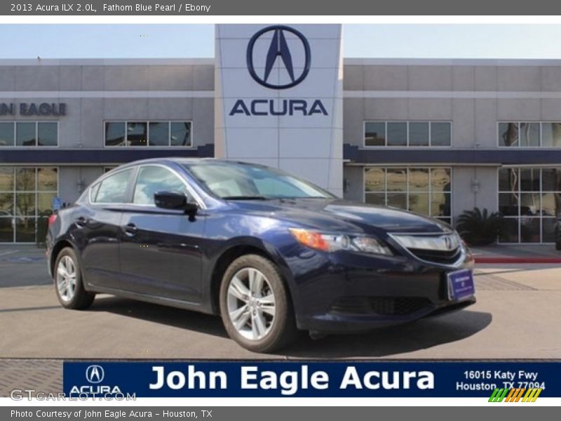 Fathom Blue Pearl / Ebony 2013 Acura ILX 2.0L