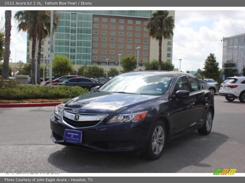 Fathom Blue Pearl / Ebony 2013 Acura ILX 2.0L