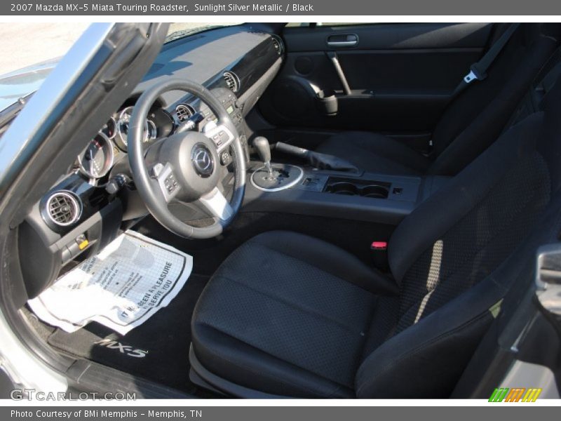 Sunlight Silver Metallic / Black 2007 Mazda MX-5 Miata Touring Roadster