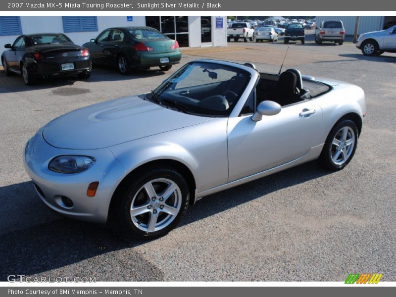 Sunlight Silver Metallic / Black 2007 Mazda MX-5 Miata Touring Roadster