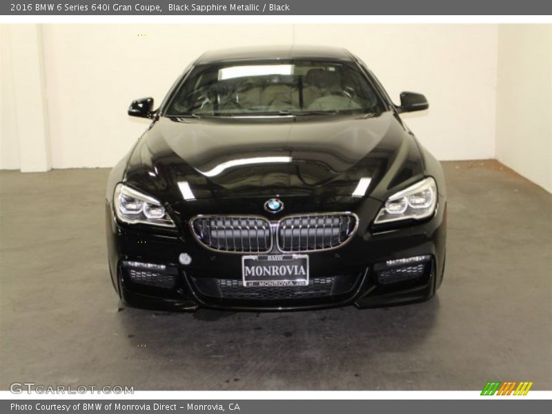 Black Sapphire Metallic / Black 2016 BMW 6 Series 640i Gran Coupe