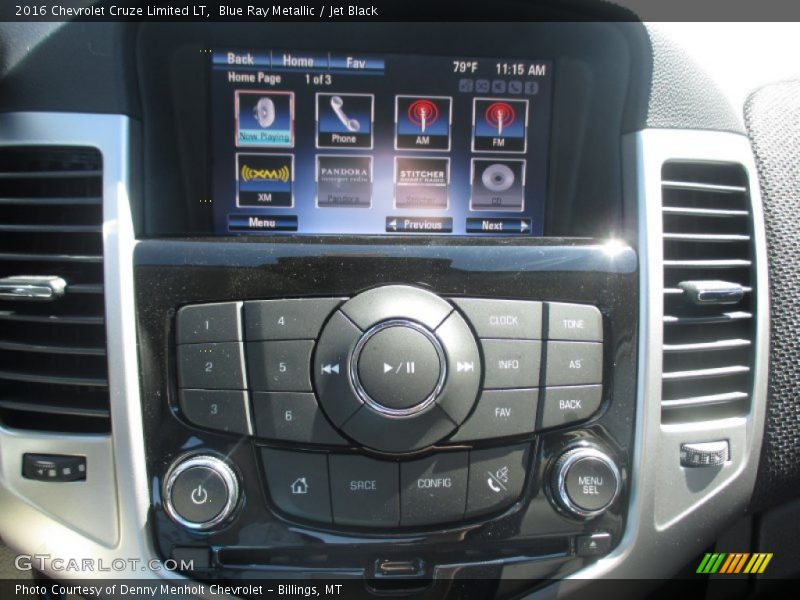Blue Ray Metallic / Jet Black 2016 Chevrolet Cruze Limited LT