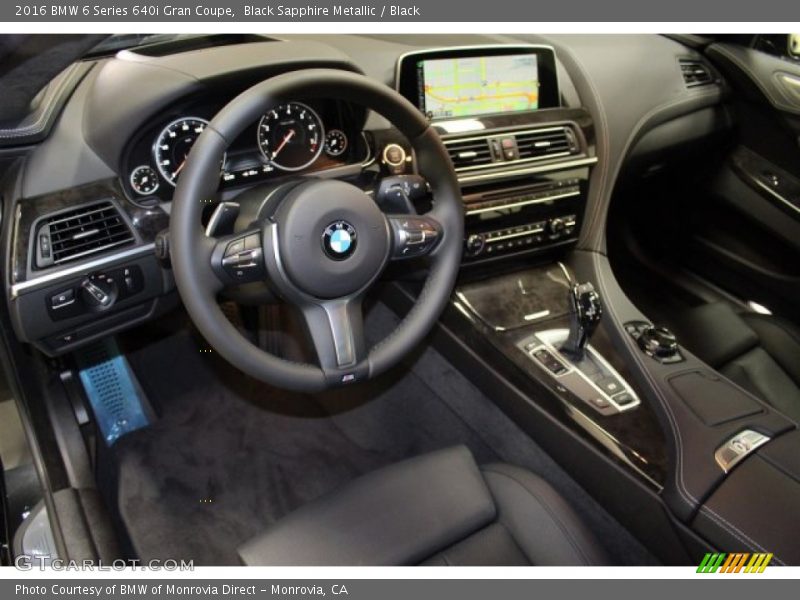 Black Sapphire Metallic / Black 2016 BMW 6 Series 640i Gran Coupe