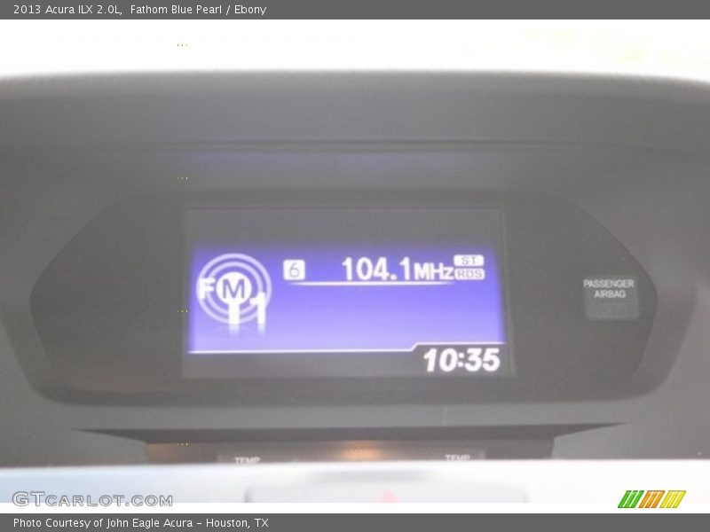Fathom Blue Pearl / Ebony 2013 Acura ILX 2.0L