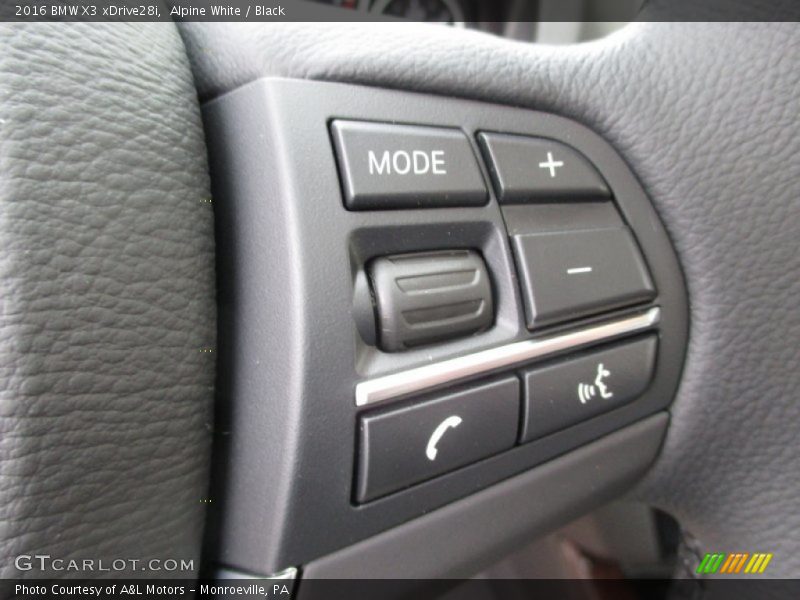 Alpine White / Black 2016 BMW X3 xDrive28i