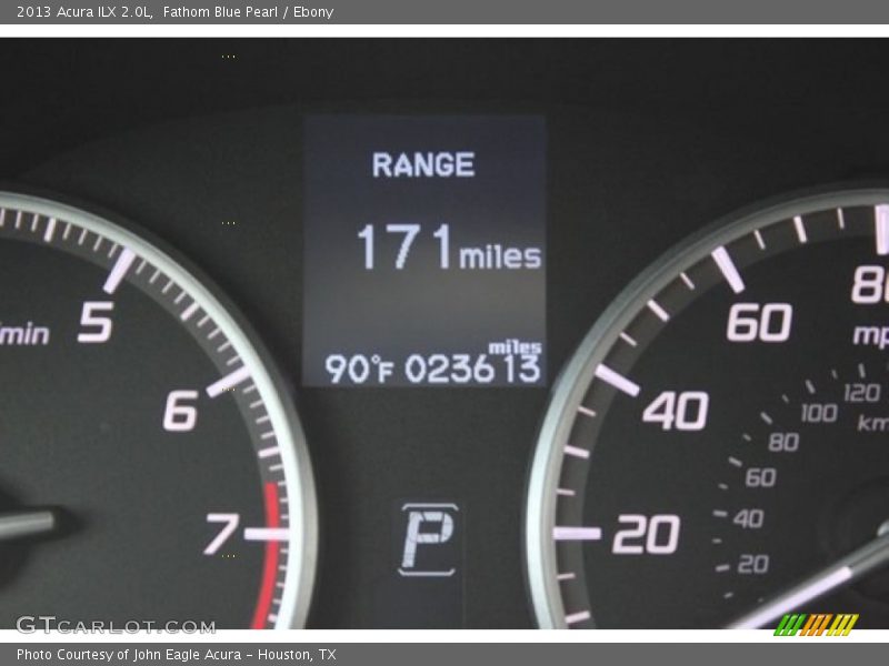 Fathom Blue Pearl / Ebony 2013 Acura ILX 2.0L