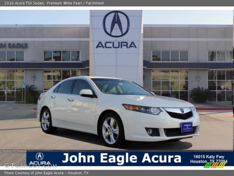 Premium White Pearl / Parchment 2010 Acura TSX Sedan