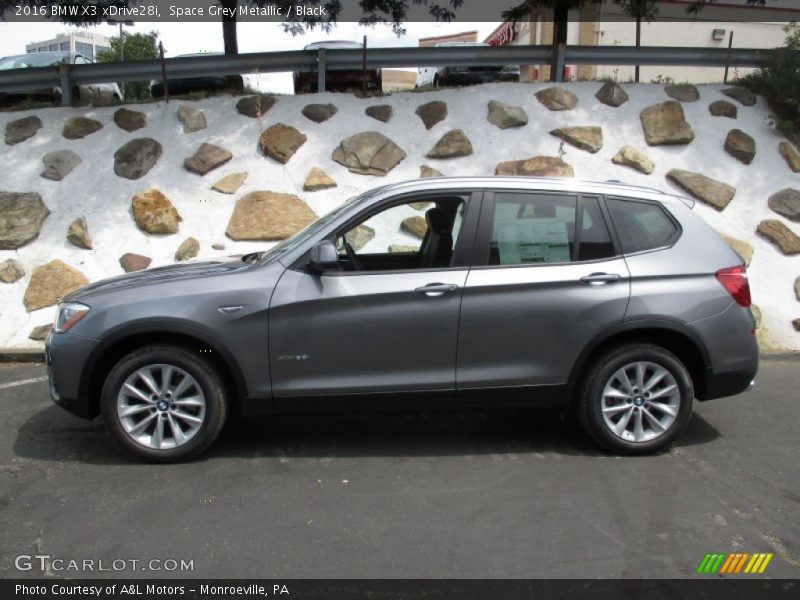 Space Grey Metallic / Black 2016 BMW X3 xDrive28i