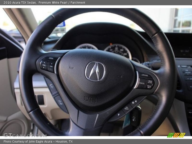 Premium White Pearl / Parchment 2010 Acura TSX Sedan