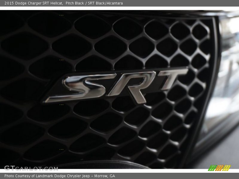 Pitch Black / SRT Black/Alcantara 2015 Dodge Charger SRT Hellcat