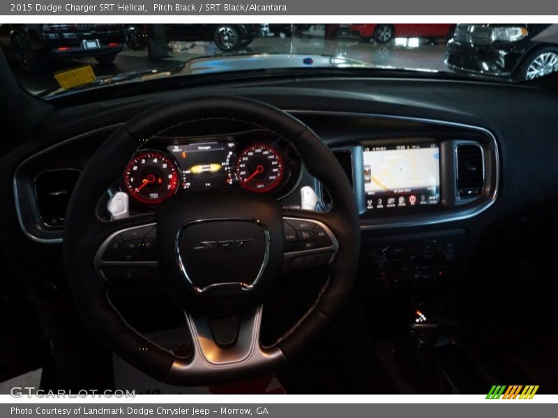 Pitch Black / SRT Black/Alcantara 2015 Dodge Charger SRT Hellcat