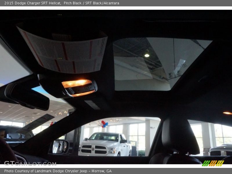 Pitch Black / SRT Black/Alcantara 2015 Dodge Charger SRT Hellcat
