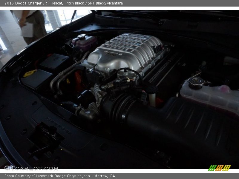 Pitch Black / SRT Black/Alcantara 2015 Dodge Charger SRT Hellcat