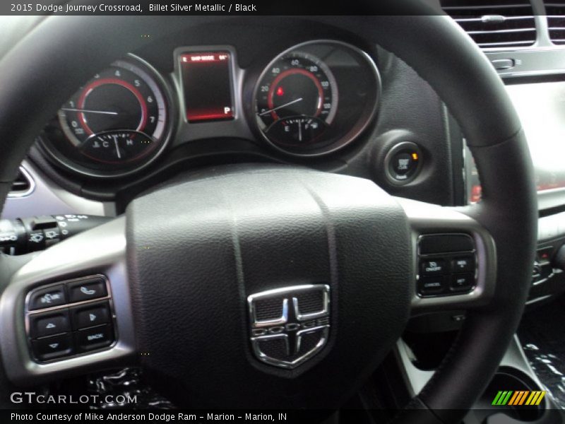 Billet Silver Metallic / Black 2015 Dodge Journey Crossroad