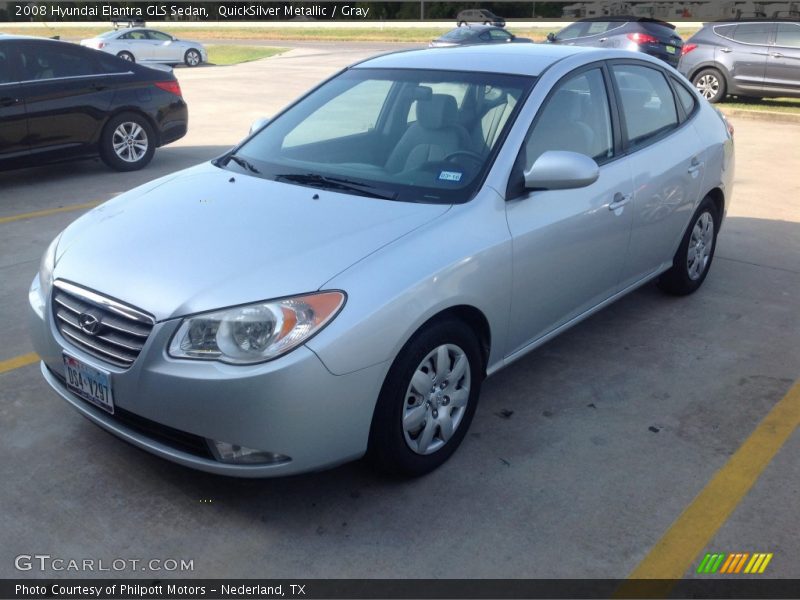 QuickSilver Metallic / Gray 2008 Hyundai Elantra GLS Sedan