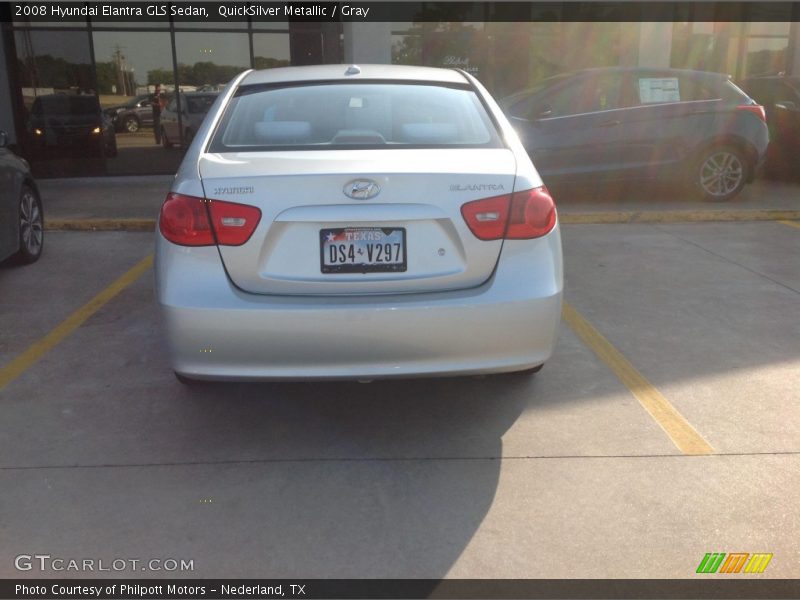 QuickSilver Metallic / Gray 2008 Hyundai Elantra GLS Sedan